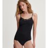 Débardeur en coton noir à bretelles fines Cotton Desire