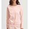 Pull rose clair en coton et col rond Favourites Universe Pearl Blush