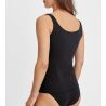 Débardeur noir femme en coton Essential Cotton