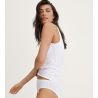 Débardeur blanc femme en coton Essential Cotton
