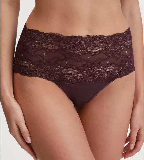Culotte haute avec dentelle Sensual Secrets Black Cherry