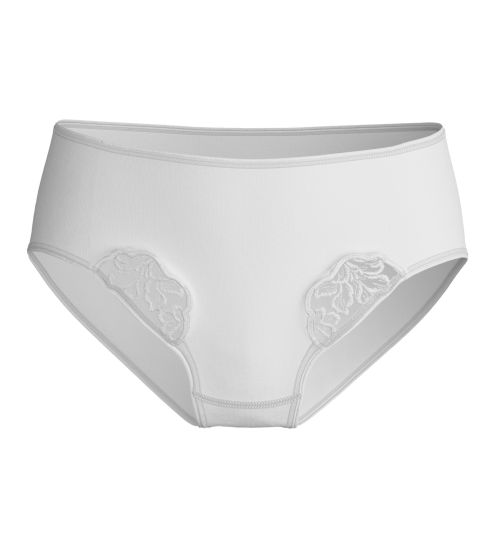 Culotte taille haute en coton blanc Cotton Desire