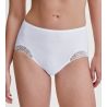 Culotte taille haute en coton blanc Cotton Desire