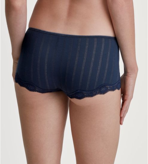 Shorty femme à rayures en coton Etude Toujours Peacoat Blue