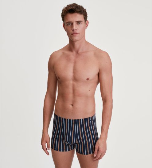 Boxer rayé en coton pour homme Graphic Cotton Glazed Ginger
