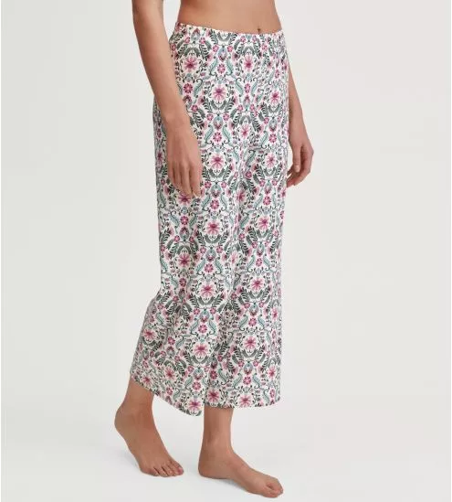 Bas de pyjama femme en coton fleuri Favourites Botanic Lilas