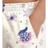 Bas de pyjama en coton bio imprimé femme Favourites Universe Charm Cream