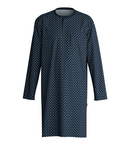 Chemise de nuit pour homme en coton Relax Streamline Saphir Blue