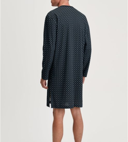 Chemise de nuit pour homme en coton Relax Streamline Saphir Blue