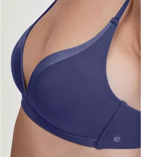Soutien gorge triangle satiné Cate Cobalt Blue