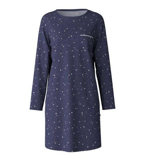 Liquette manches longues en coton Sweet Dreams Peacoat Blue