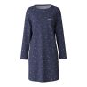 Liquette manches longues en coton Sweet Dreams Peacoat Blue