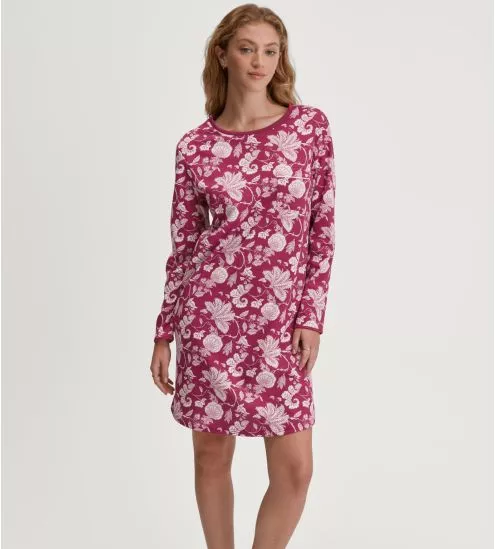 Liquette manches longues en coton Sweet Dreams Dahlia Pink