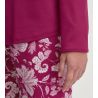 Pyjama femme en coton rouge imprimé étoiles Sweet Dreams Dahlia Pink