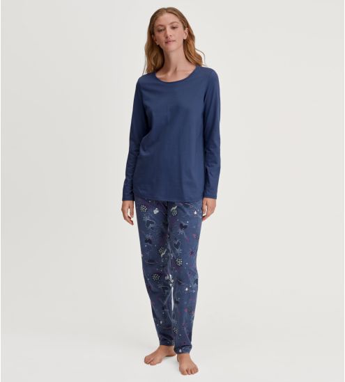 Ensemble de pyjama imprimé univers femme Mystic Nights Cobalt Blue