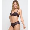 Soutien gorge push up à bretelles multi-positions Tom imprimé léopard Fauve