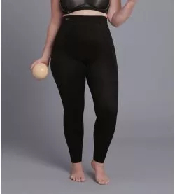 Legging de sport grande taille noir Tights Massage+
