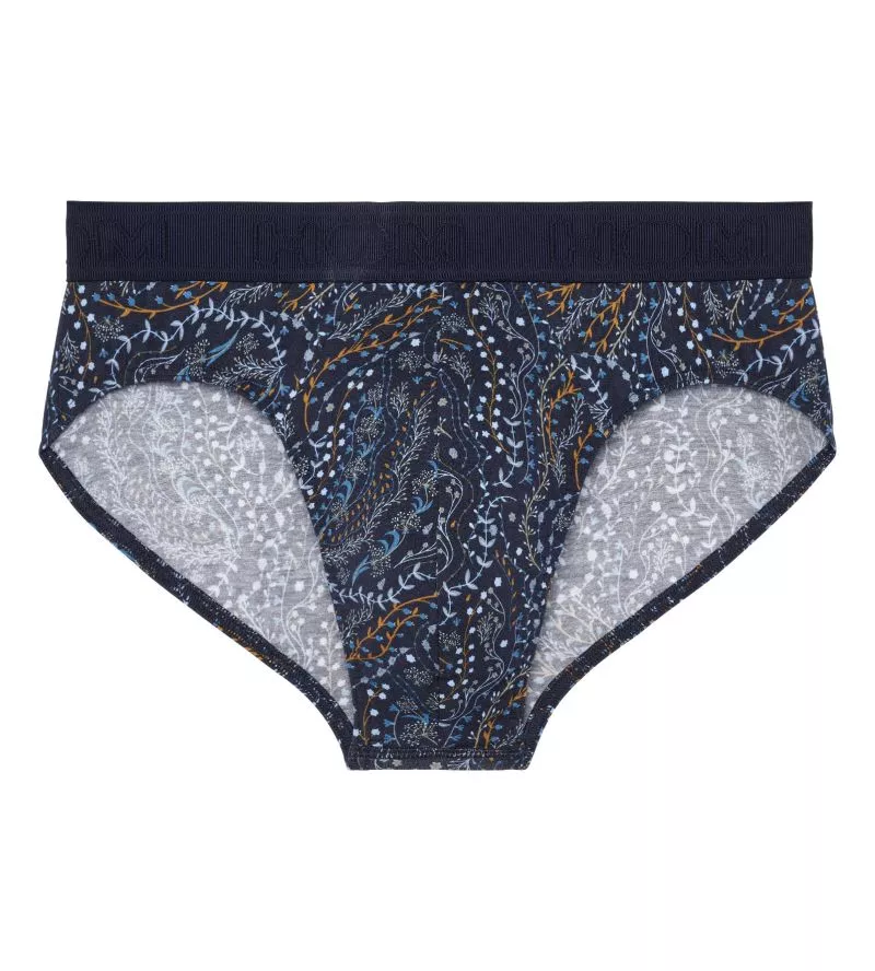 Slip doux pour homme Fontainebleau imprimé bleu