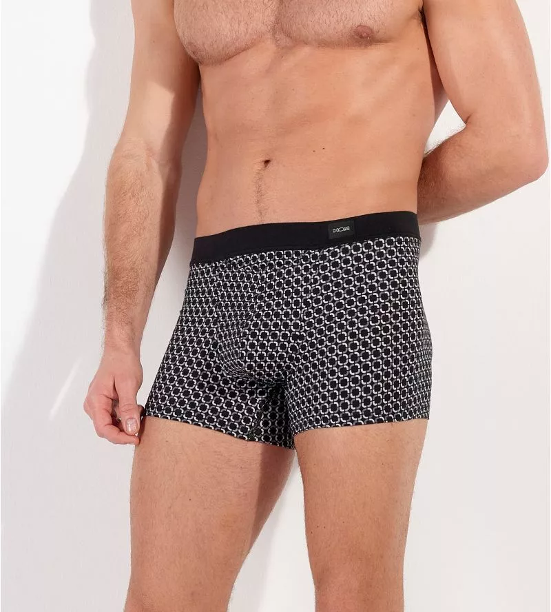 Boxer avec ouverture avant Waldorf imprimé gris