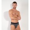 Slip homme avec ouverture avant Waldorf imprimé gris