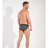 Slip homme avec ouverture avant Waldorf imprimé gris