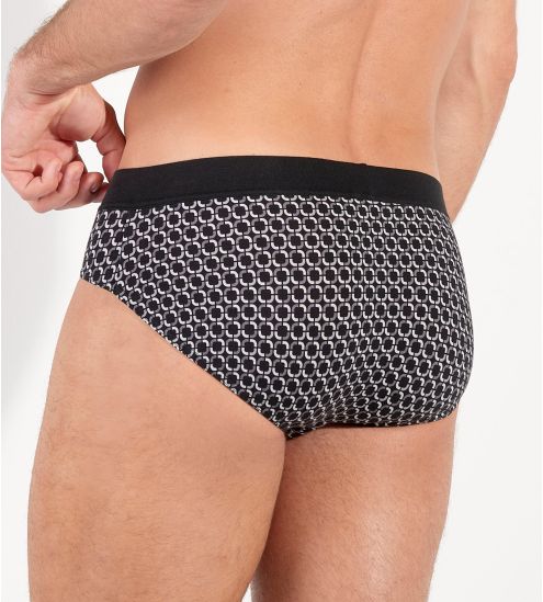 Slip homme avec ouverture avant Waldorf imprimé gris