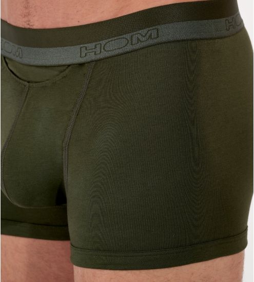 Boxer kaki pour homme avec ouverture à l'avant