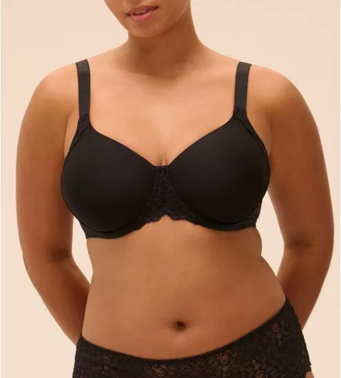 Black molded hulls bra caress