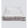 Plaid doux imprimé léopard gris
