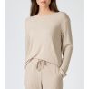 Ensemble de pyjama doux en velours côtelé beige