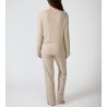 Ensemble de pyjama doux en velours côtelé beige