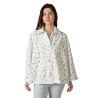 Poncho pilou imprimé léopard gris