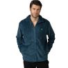 Veste pilou zippée pour homme bleu