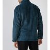 Veste pilou zippée pour homme bleu