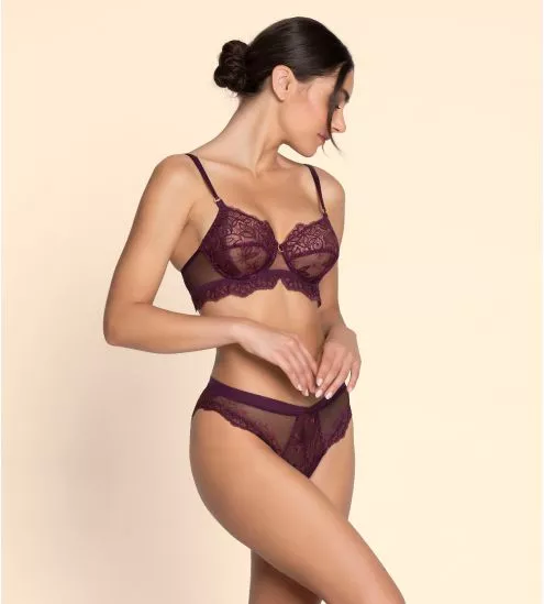 Soutien gorge emboîtant armatures violet Élégance Artist Orchidée