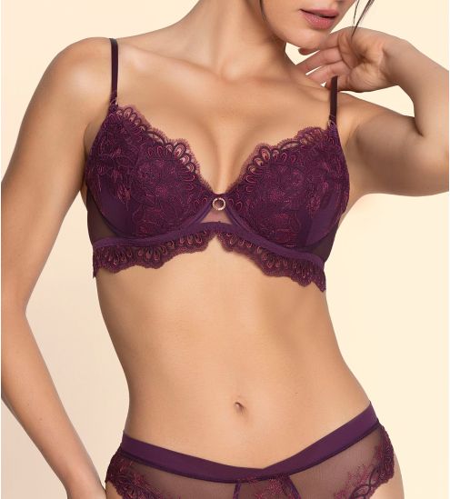 Soutien gorge à coques violet Élégance Artist Orchidée