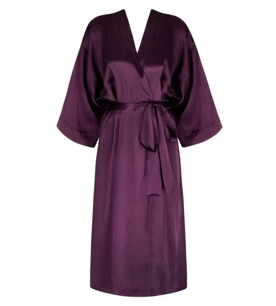 Déshabillé en soie violet Élégance Artist Orchidée