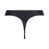 String noir imprimé léopard Sensualité Fauve