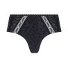 Shorty noir imprimé léopard brillant Sensualité Fauve