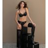 Shorty noir imprimé léopard brillant Sensualité Fauve
