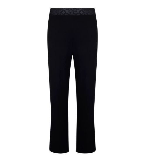 Pantalon d'intérieur femme noir ceinture léopard Sensualité Fauve