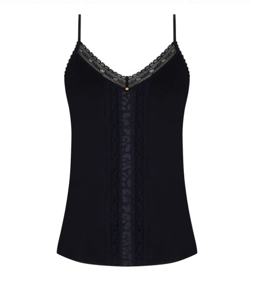 Caraco noir imprimé léopard Sensualité Fauve