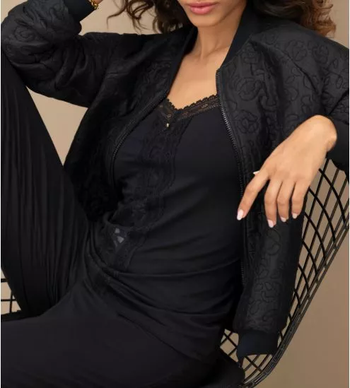 Caraco black printed...