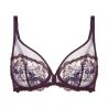 Soutien gorge violet plongeant armatures Intrigue Figue