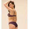 Soutien gorge violet plongeant armatures Intrigue Figue