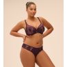 Soutien gorge violet plongeant armatures Intrigue Figue