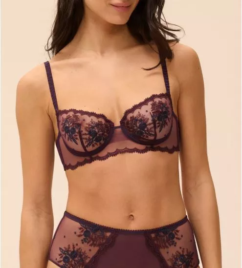 Soutien gorge violet corbeille Intrigue Figue