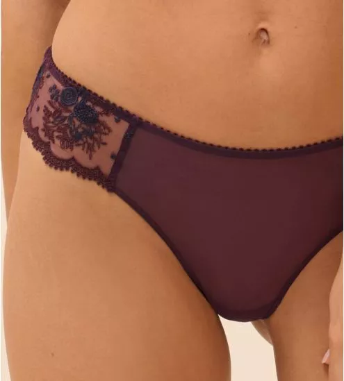 Purple Tanga embroidered...