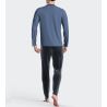 Pyjama en velours bleu pour homme