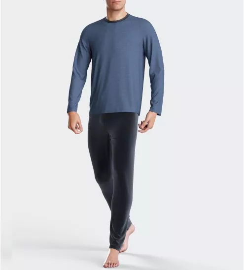 Pyjama en velours bleu pour homme